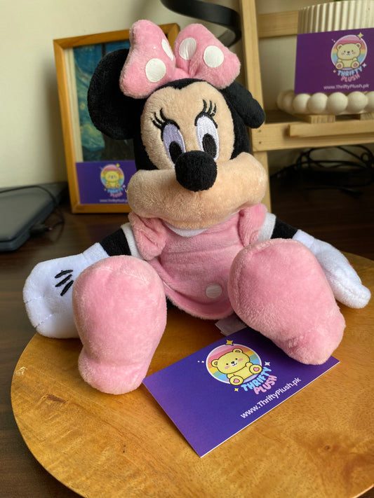 Authentic Disney at Primark Minnie Mouse tiny plush in light pink polka-dot dress and bow