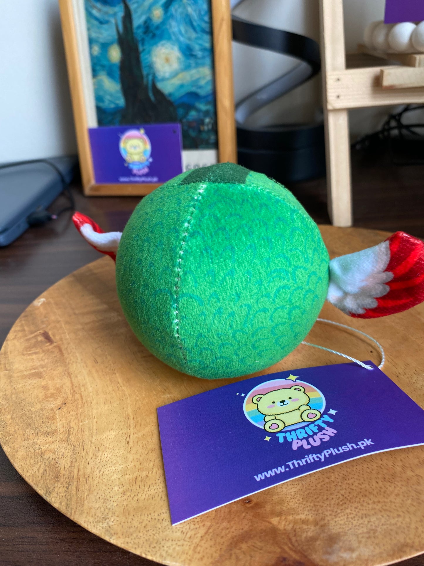 Squishy Green Duck Plush – Stress Relief Squeeze Toy, Soft Round Bird