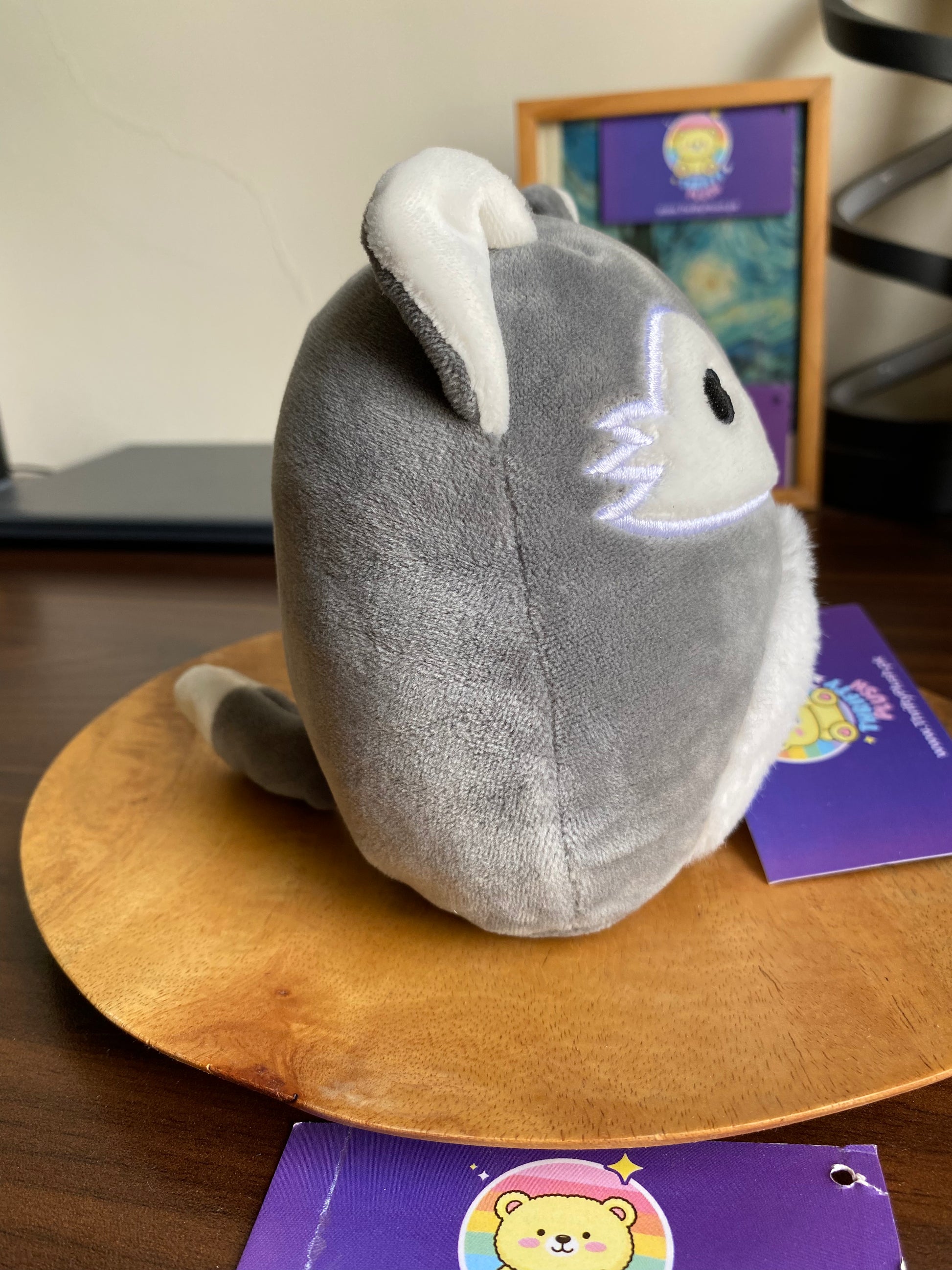 Willy the Wolf 5-inch Squishmallow plush with fuzzy belly, front view 