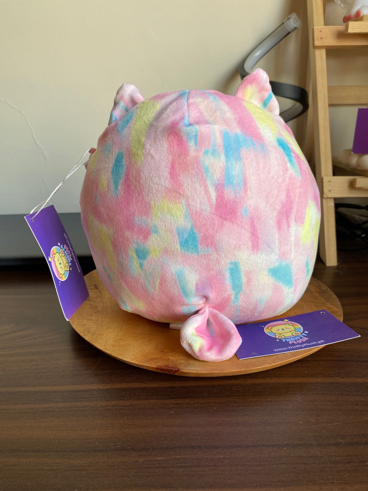 Squishmallows Lesedi Rainbow Owl Plush – 7.5” Kellytoy Soft & Cuddly Tie-Dye Owl