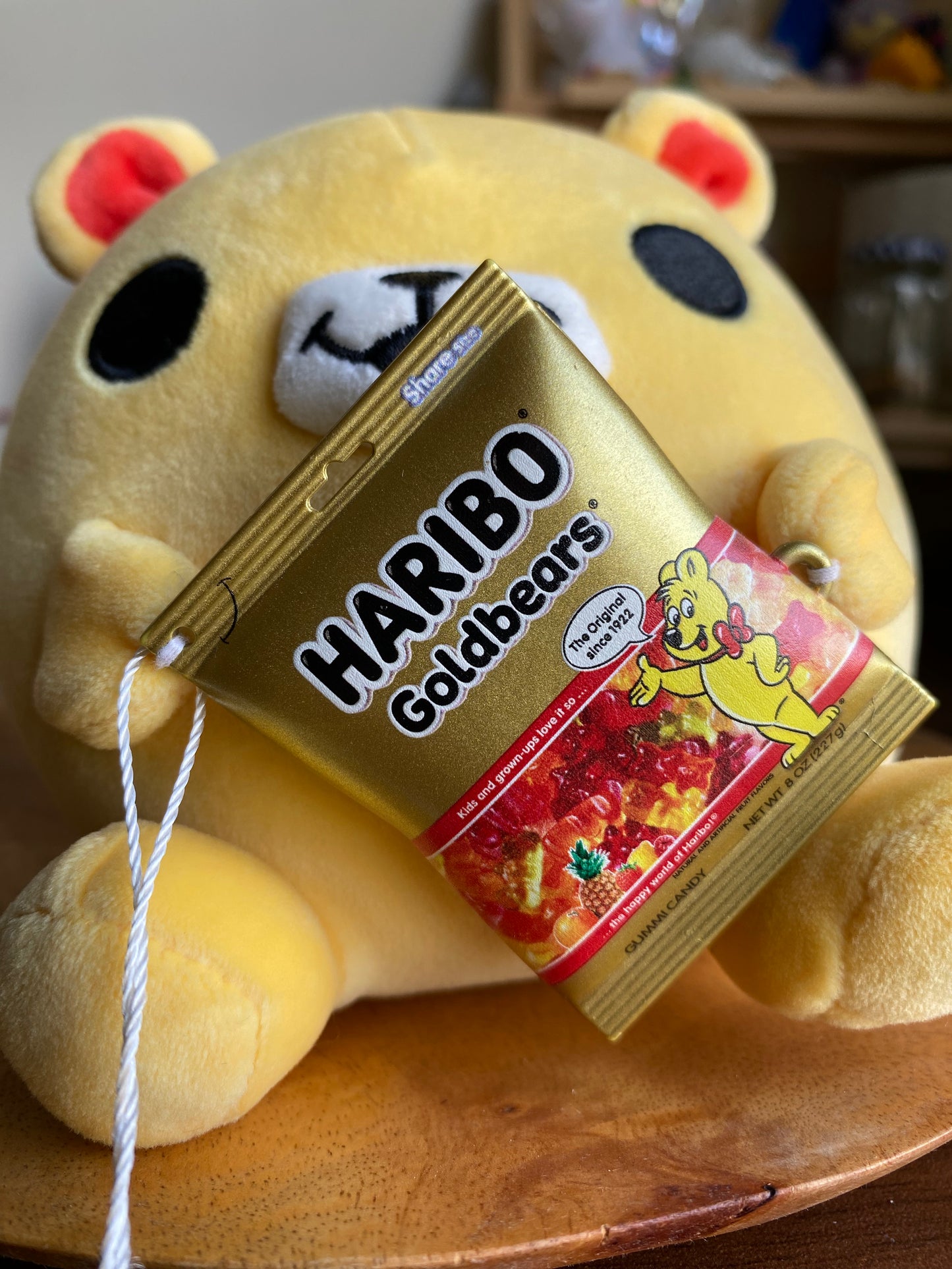 Kawaii Snackles Nancy Haribo Bear – Mini 5″ Yellow Plushie