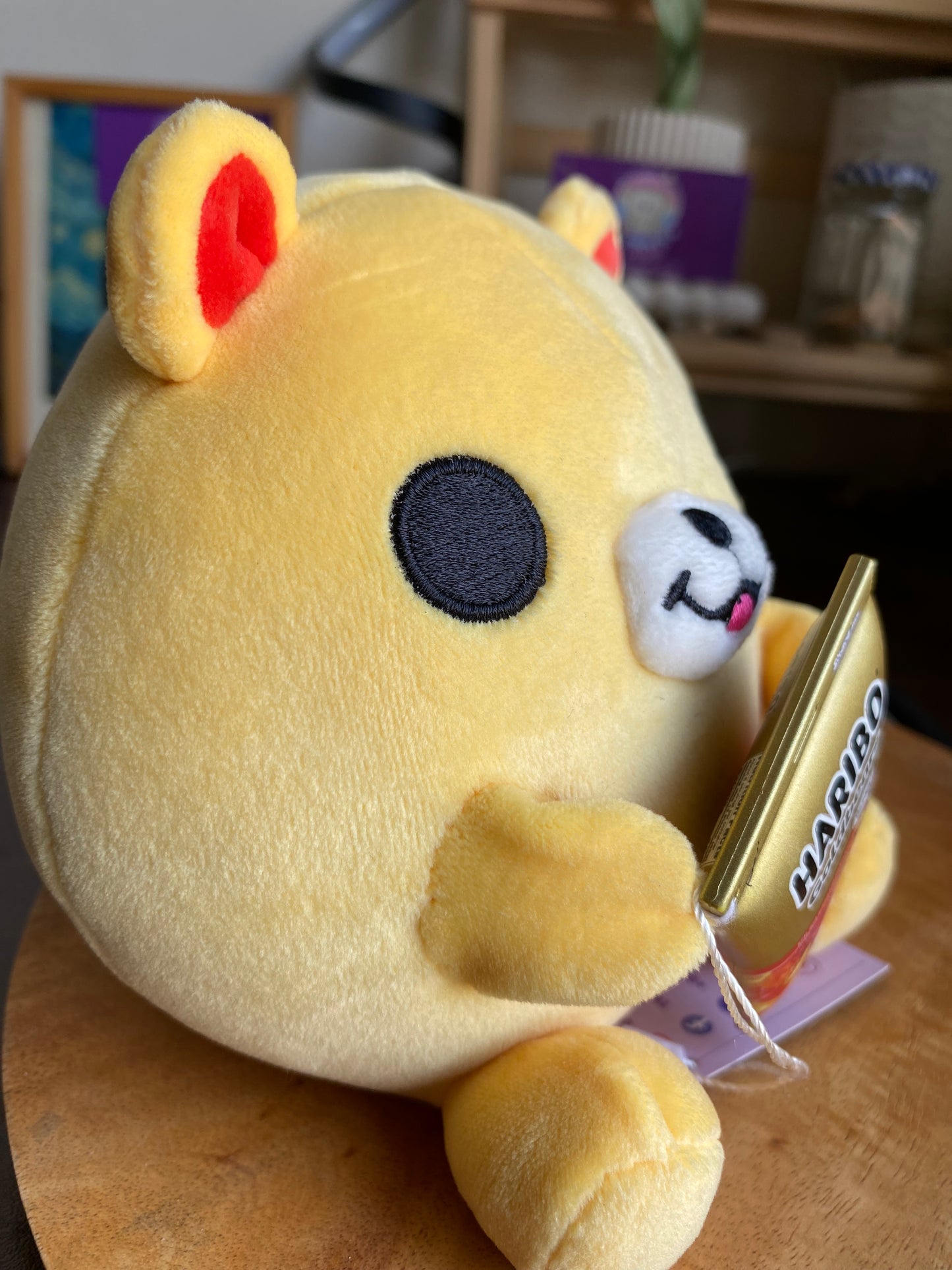 Kawaii Snackles Nancy Haribo Bear – Mini 5″ Yellow Plushie
