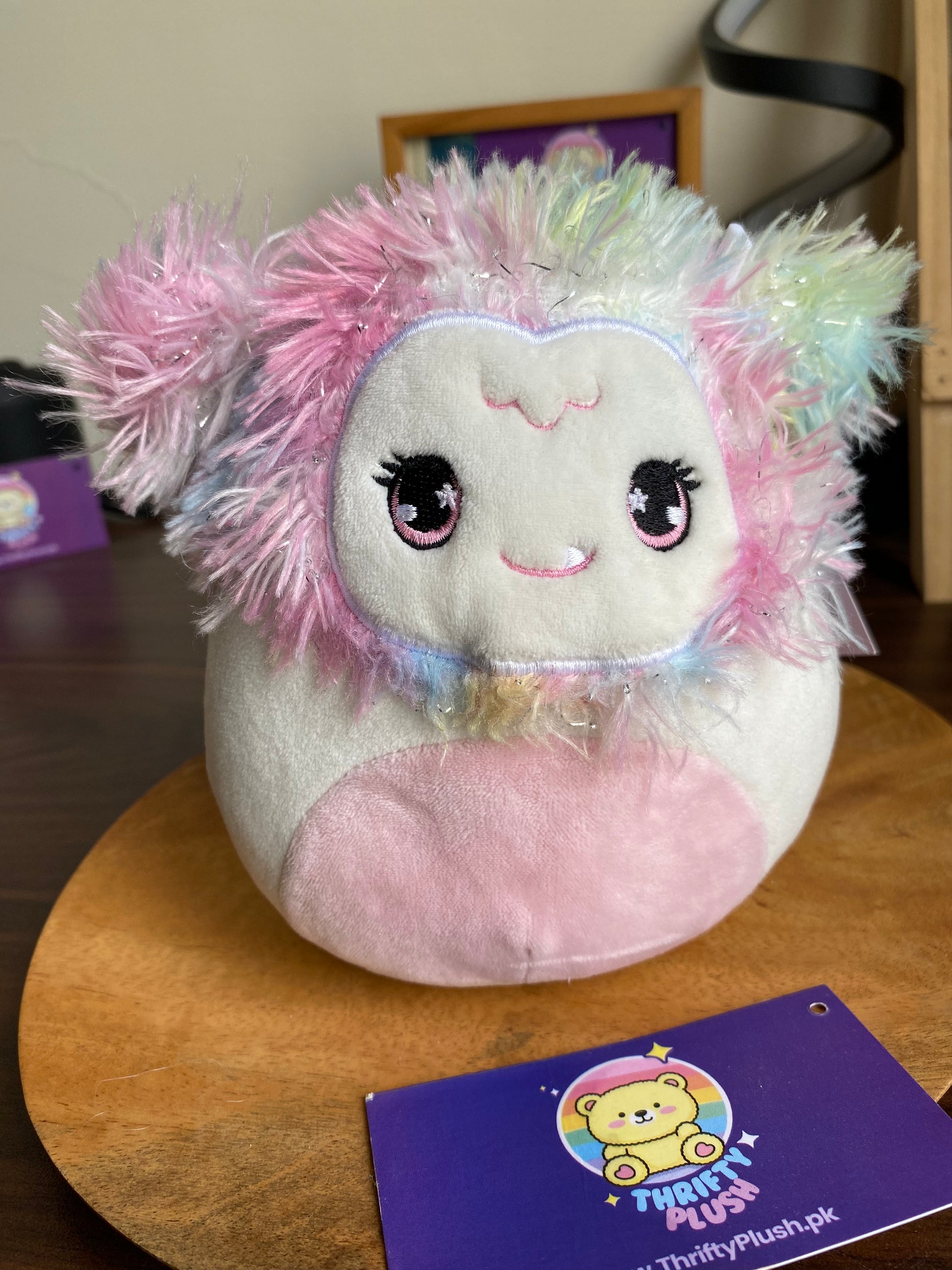 Zaylee Bigfoot / Yeti Squishmallow Plush 6″ – Rainbow Maned Collectible Squishy Toy