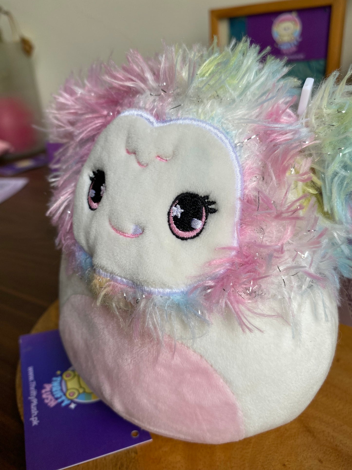 Zaylee Bigfoot / Yeti Squishmallow Plush 6″ – Rainbow Maned Collectible Squishy Toy