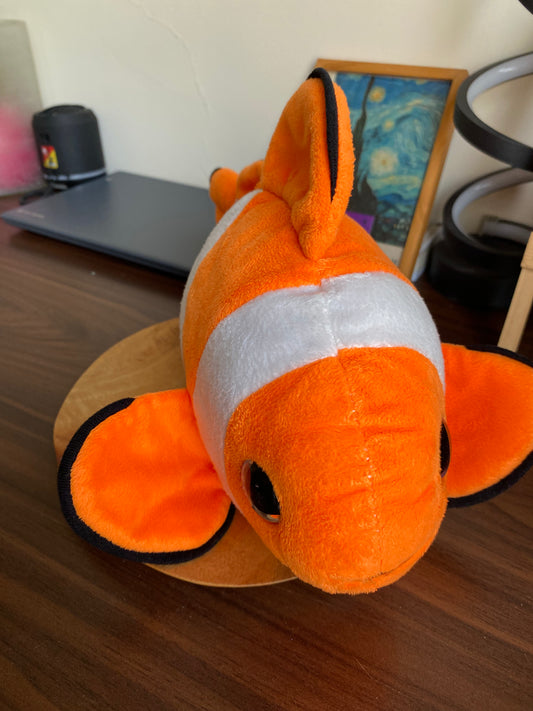 Clownfish Plush Toy – Soft & Cuddly Orange and White Stuffed Animal (Nemo-Inspired) finding nemo