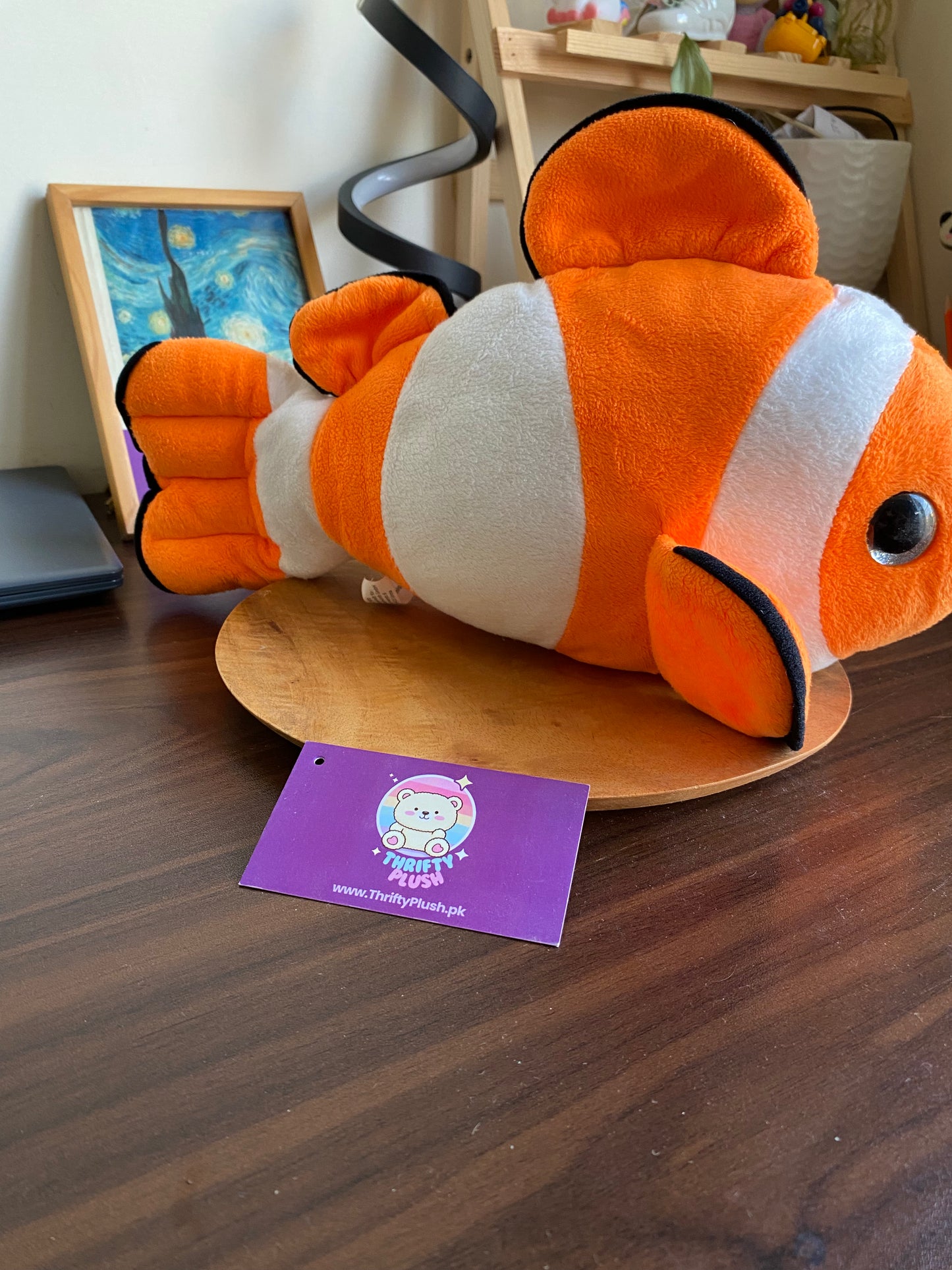 Clownfish Plush Toy – Soft & Cuddly Orange and White Stuffed Animal (Nemo-Inspired) finding nemo