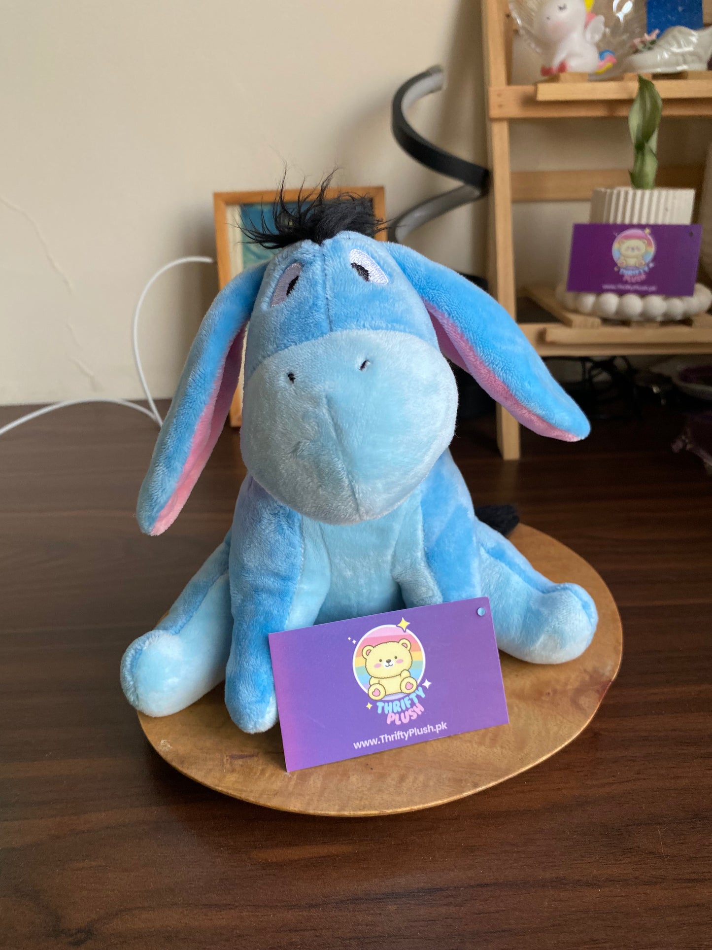 Soft Plush Eeyore Donkey Toy — 12″ Blue Stuffed Animal — Kids’ Gift & Nursery Decor