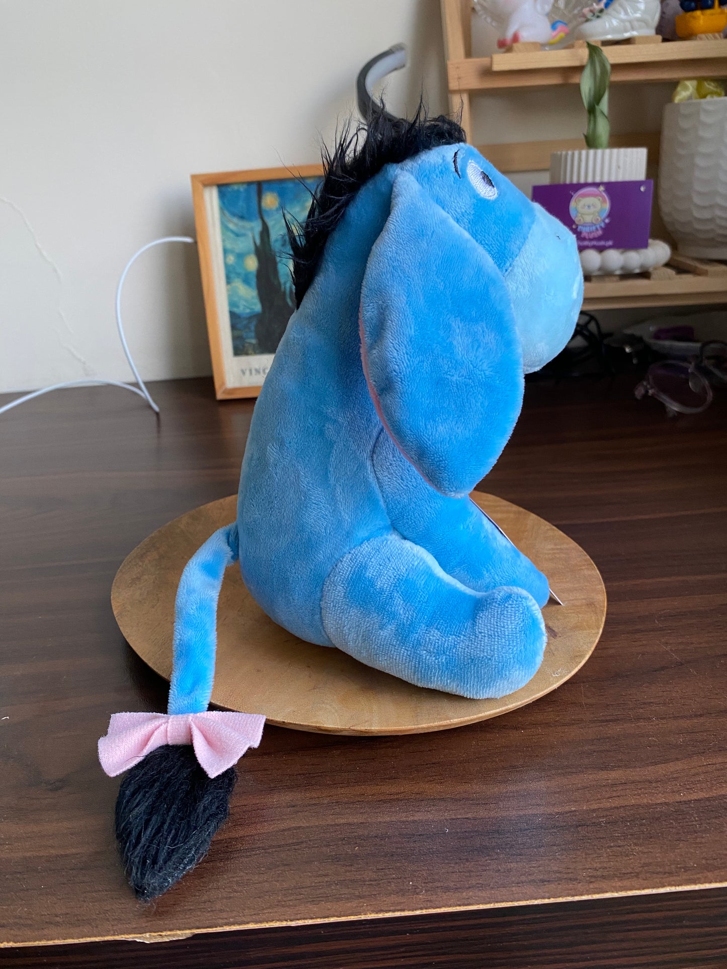 Soft Plush Eeyore Donkey Toy — 12″ Blue Stuffed Animal — Kids’ Gift & Nursery Decor
