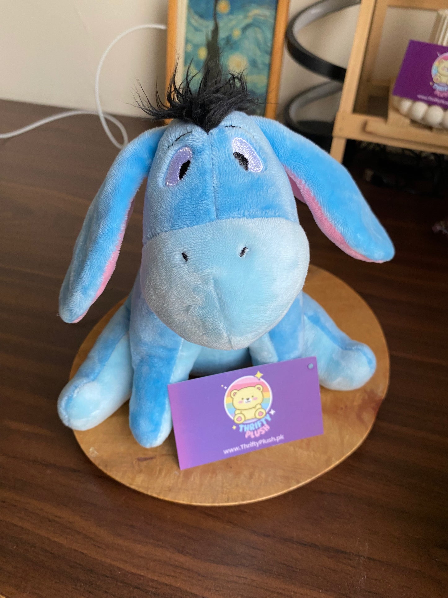 Soft Plush Eeyore Donkey Toy — 12″ Blue Stuffed Animal — Kids’ Gift & Nursery Decor