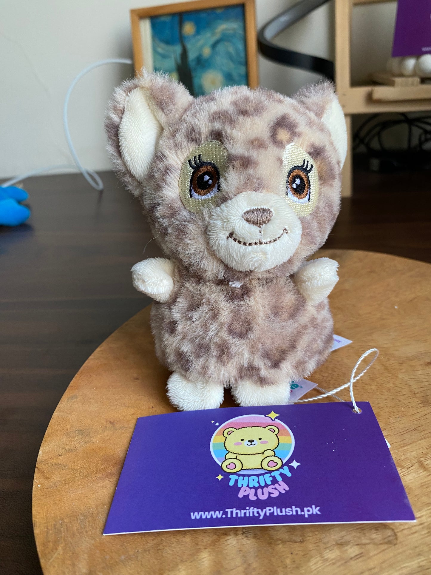 Keel Toys Keeleco Adoptable World Kiki Leopard plush toy 10 cm with tag — eco-friendly soft stuffed animal