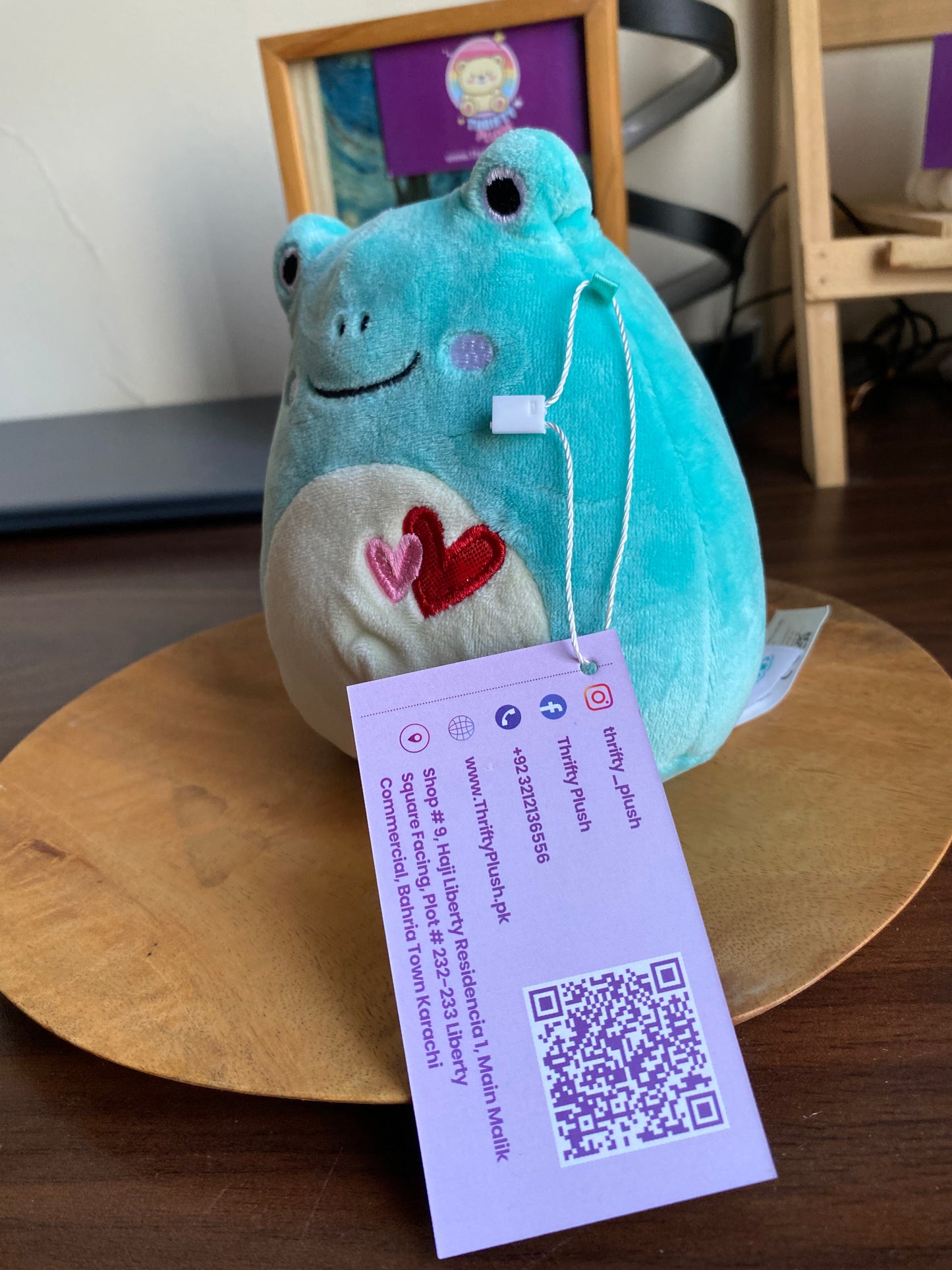 Ludwig the Teal Frog Squishmallow Special Edition