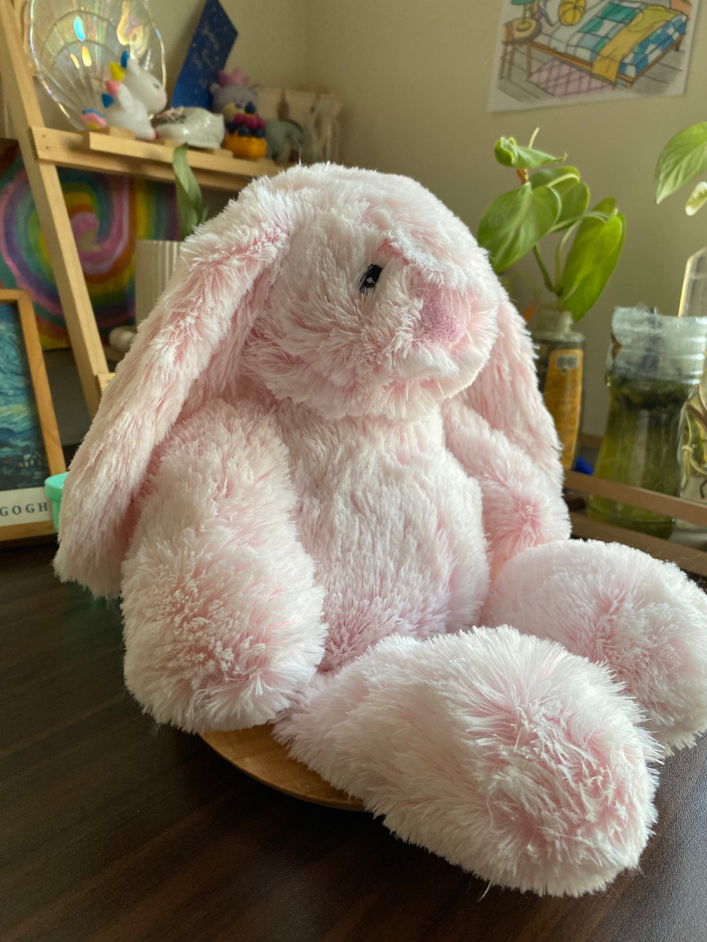Carry Toys Pastel Pink Bunny Plush – Ultra-Soft Floppy-Eared Cuddle Bunny