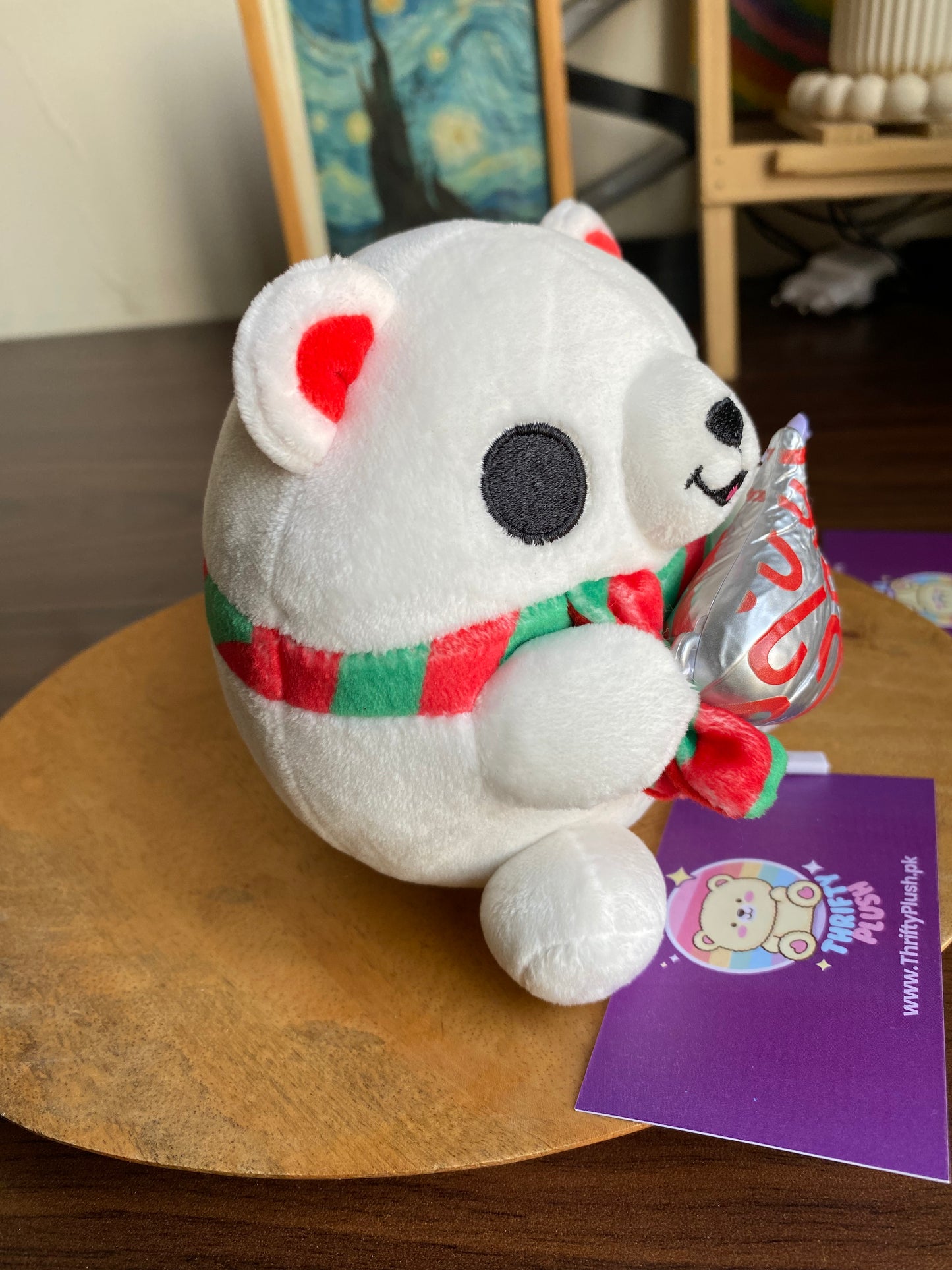 ZURU Snackles Christmas Polar Bear Plush 14” with Mini Kisses – Limited Editio