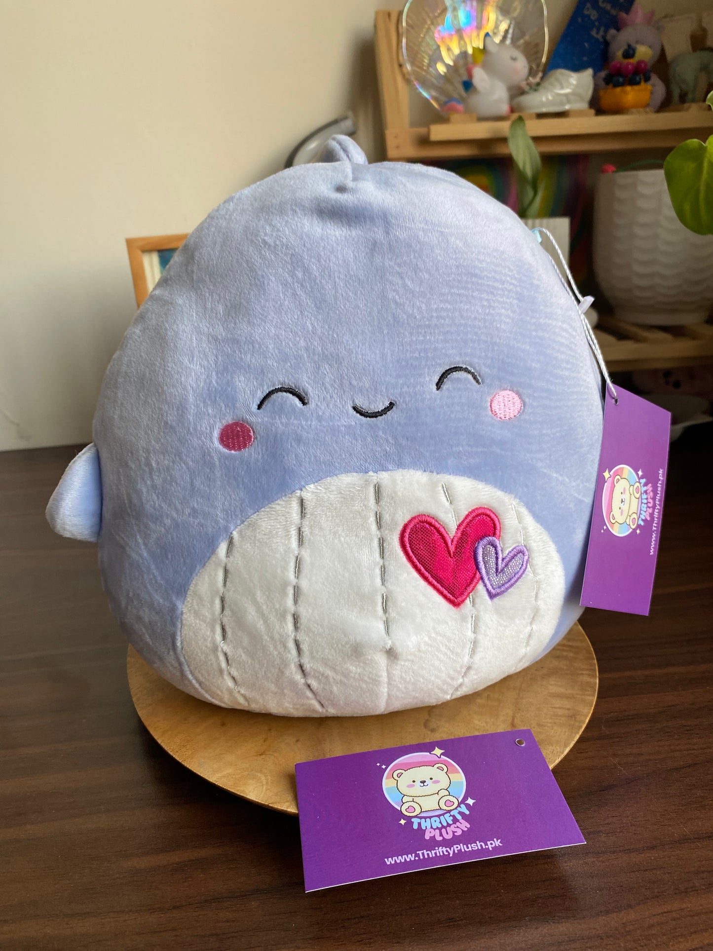 Samir the Whale 8” Valentine’s Day Squishmallow Plush –