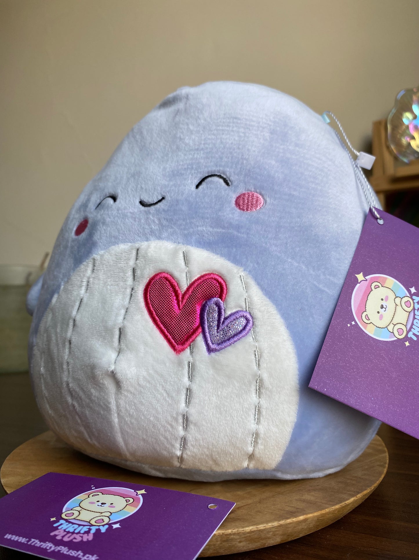 Samir the Whale 8” Valentine’s Day Squishmallow Plush –