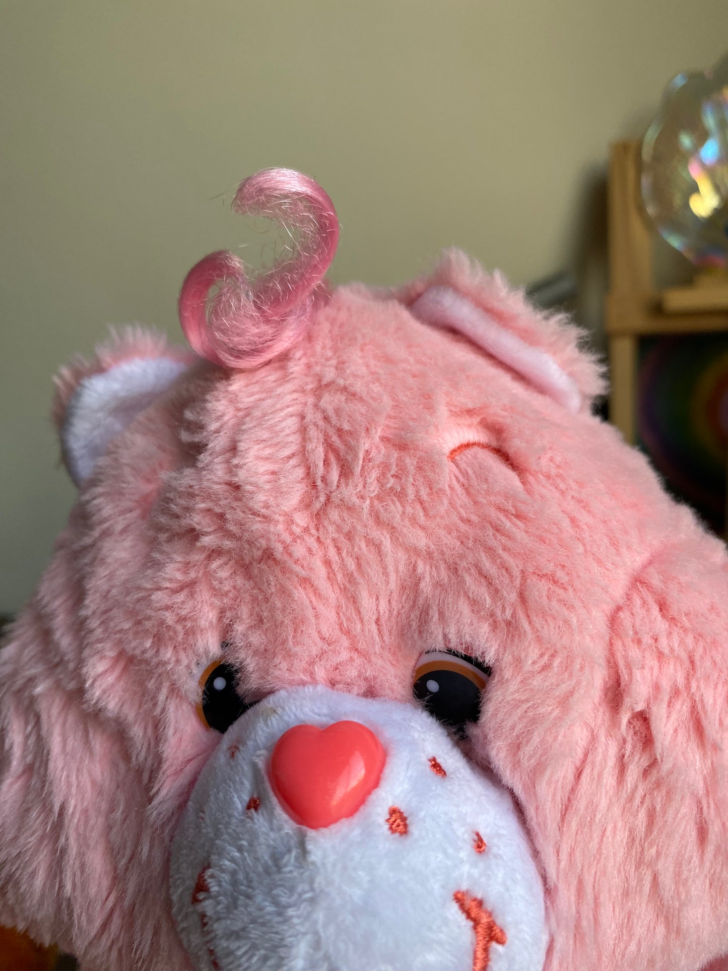 Care Bears Cheer Bear Plush – Soft Pink Rainbow Teddy Toy