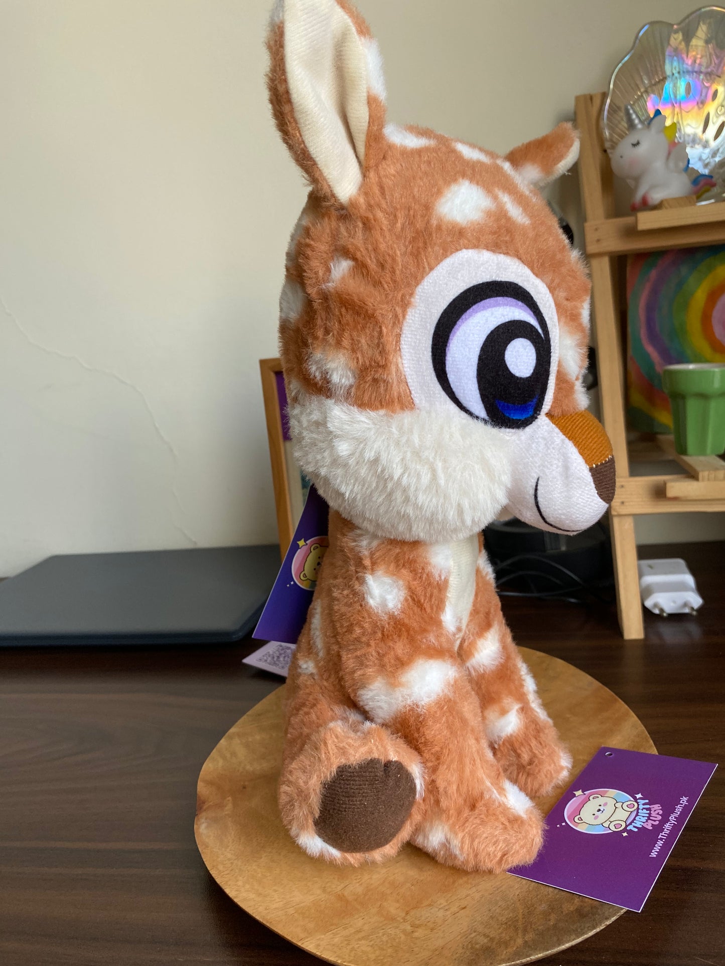 Ziqi baby deer plush toy, also known as SoftyHoof or Praline the Deer.