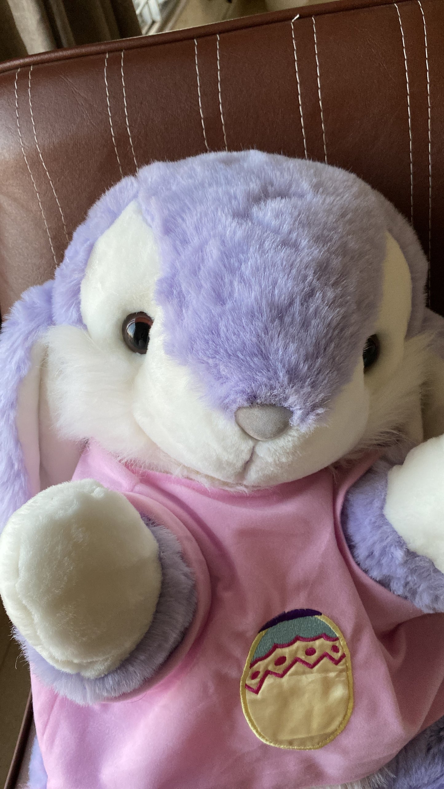 Huge Purple Bunny Plush Toy – Giant Soft Stuffed Rabbit for Kids & Adults