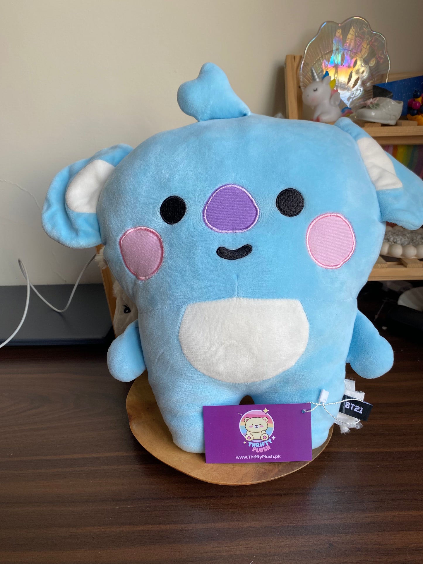 BT21 KOYA Plush Toy – Original Blue Soft Stuffed Doll for BTS Fans in Pakistan