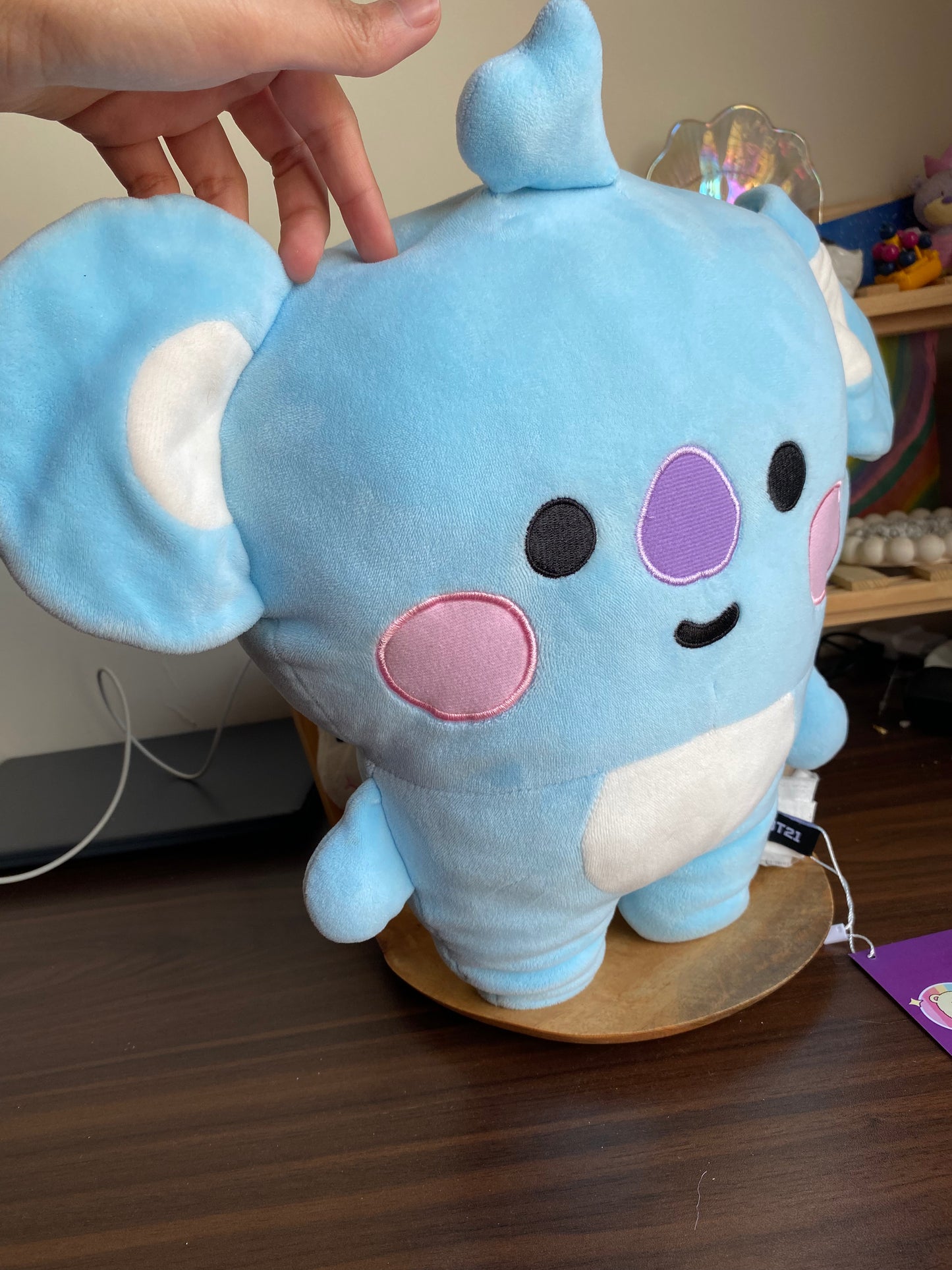 BT21 KOYA Plush Toy – Original Blue Soft Stuffed Doll for BTS Fans in Pakistan