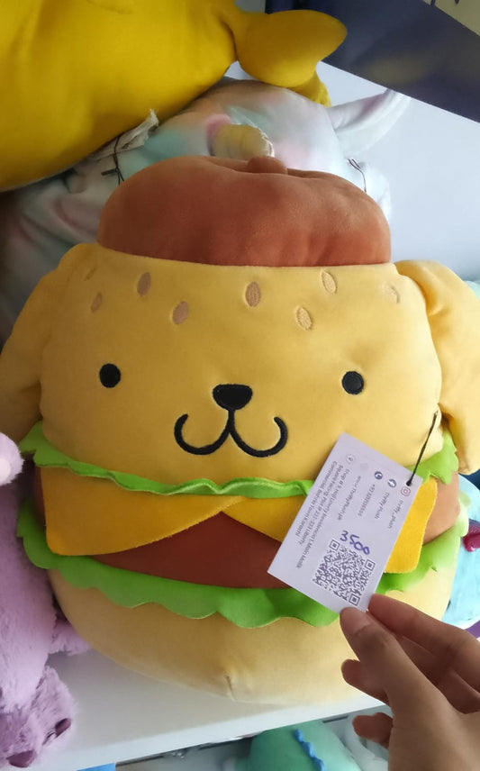 Pompompurin Burger from the Squishmallow Plush Toy.
