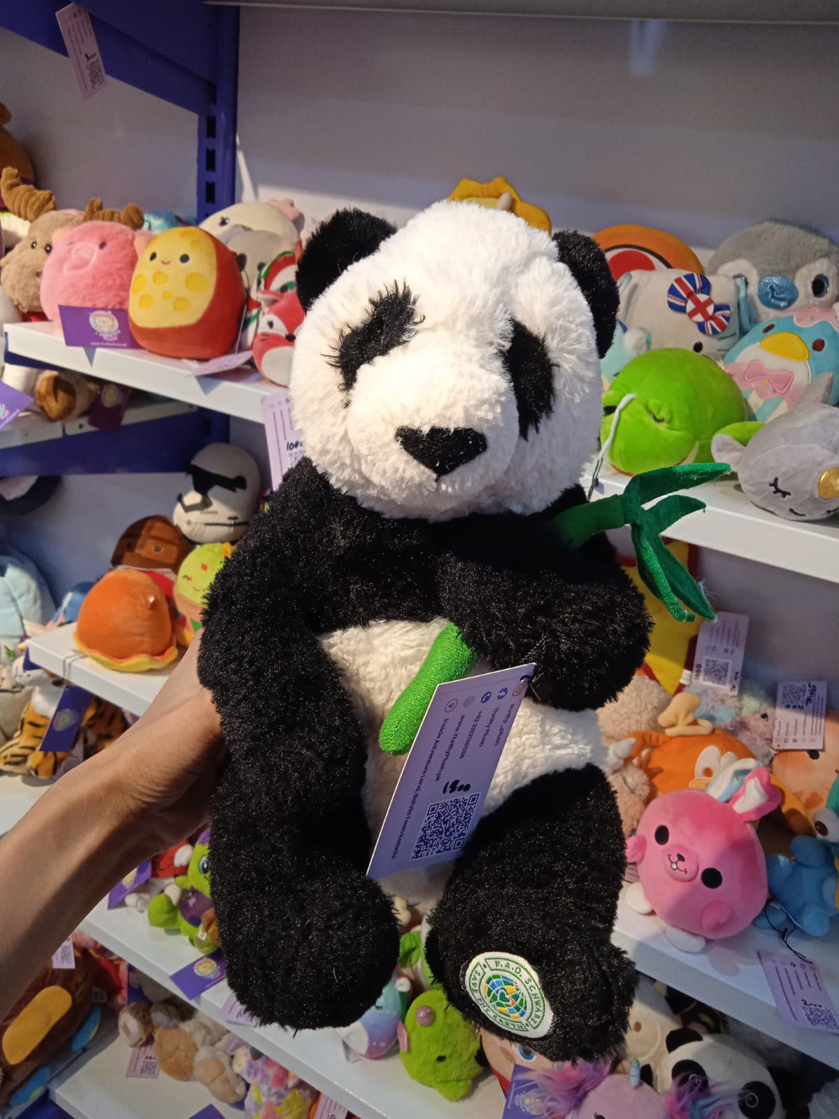 Bamboo-Hugging Panda Series Plush Doll.