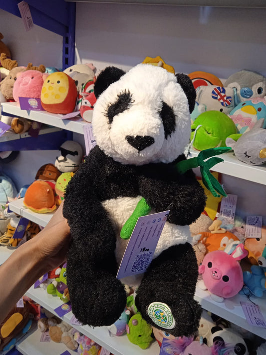 Bamboo-Hugging Panda Series Plush Doll.