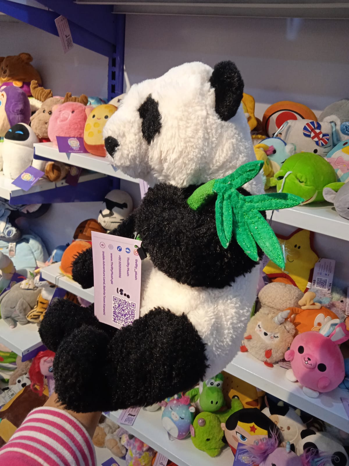 Bamboo-Hugging Panda Series Plush Doll.