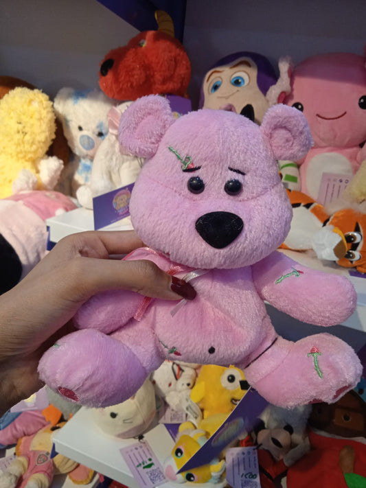 Pink plush teddy bear