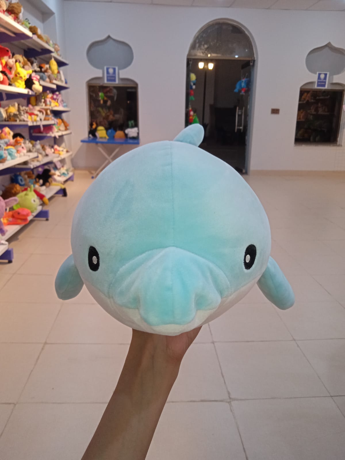 Kawaii Stuffed Dolphin Plush Pillow