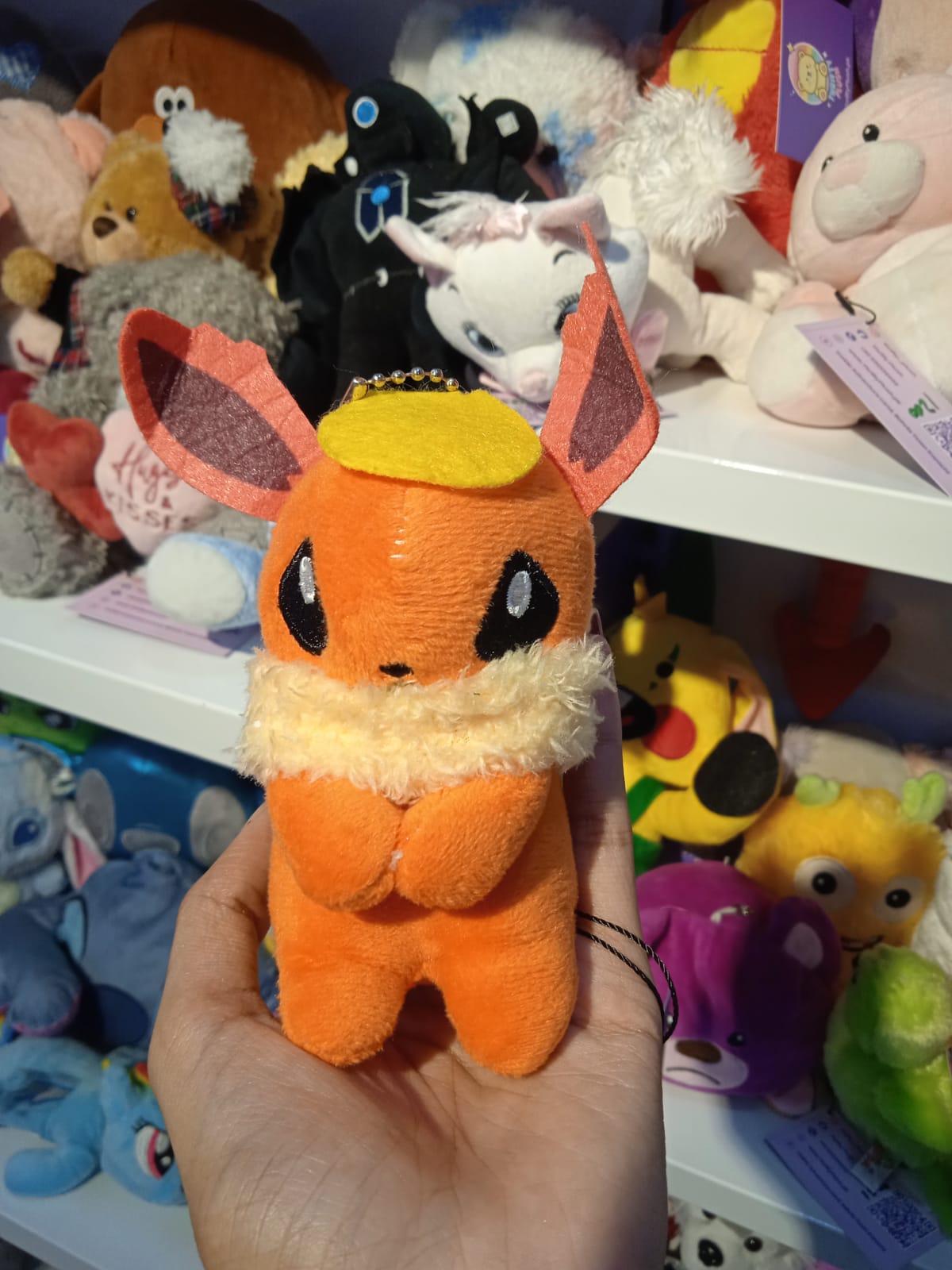 Flareon Mascot Plush Keychain