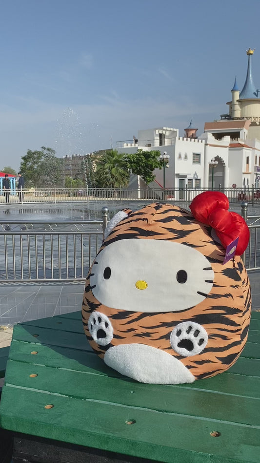 20-inch Hello Kitty Plush Toy Dressed In A Tiger Costume.