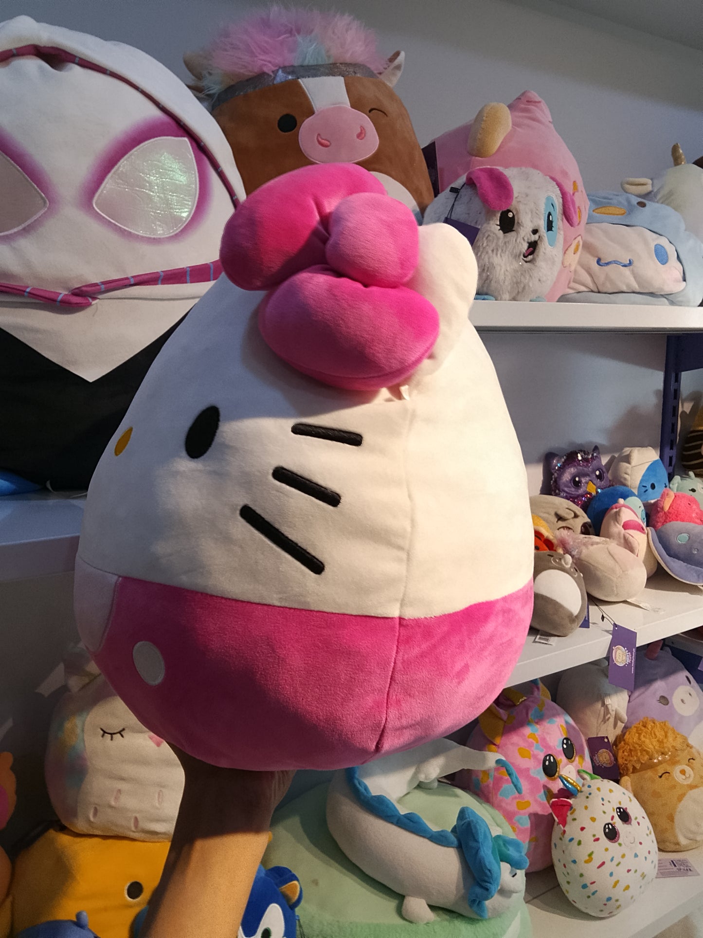Squishmallows Hello Kitty Pink Bow & Shorts Plush Toy