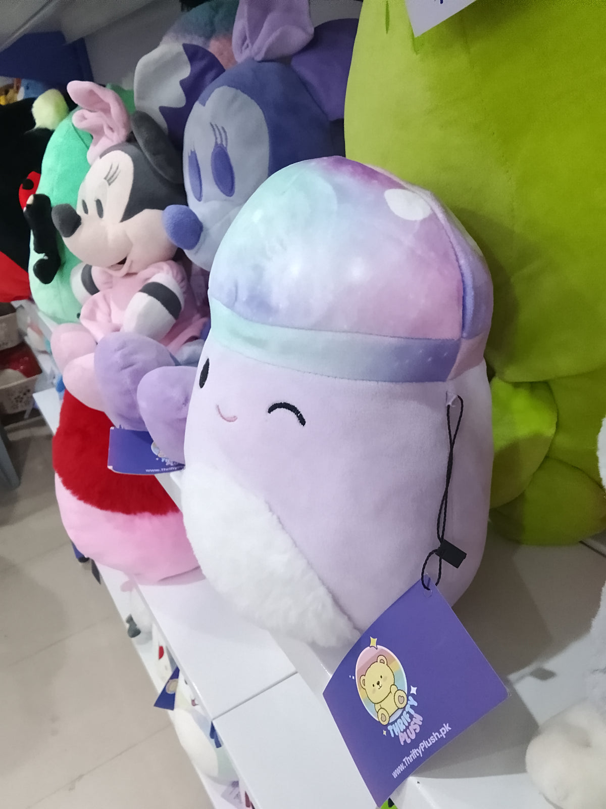 Squishmallows Minya the Mushroom plushie toy.
