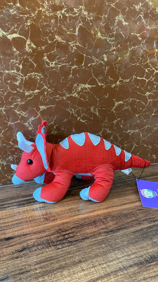 Smootheez Triceratops (Red) Plush Toy