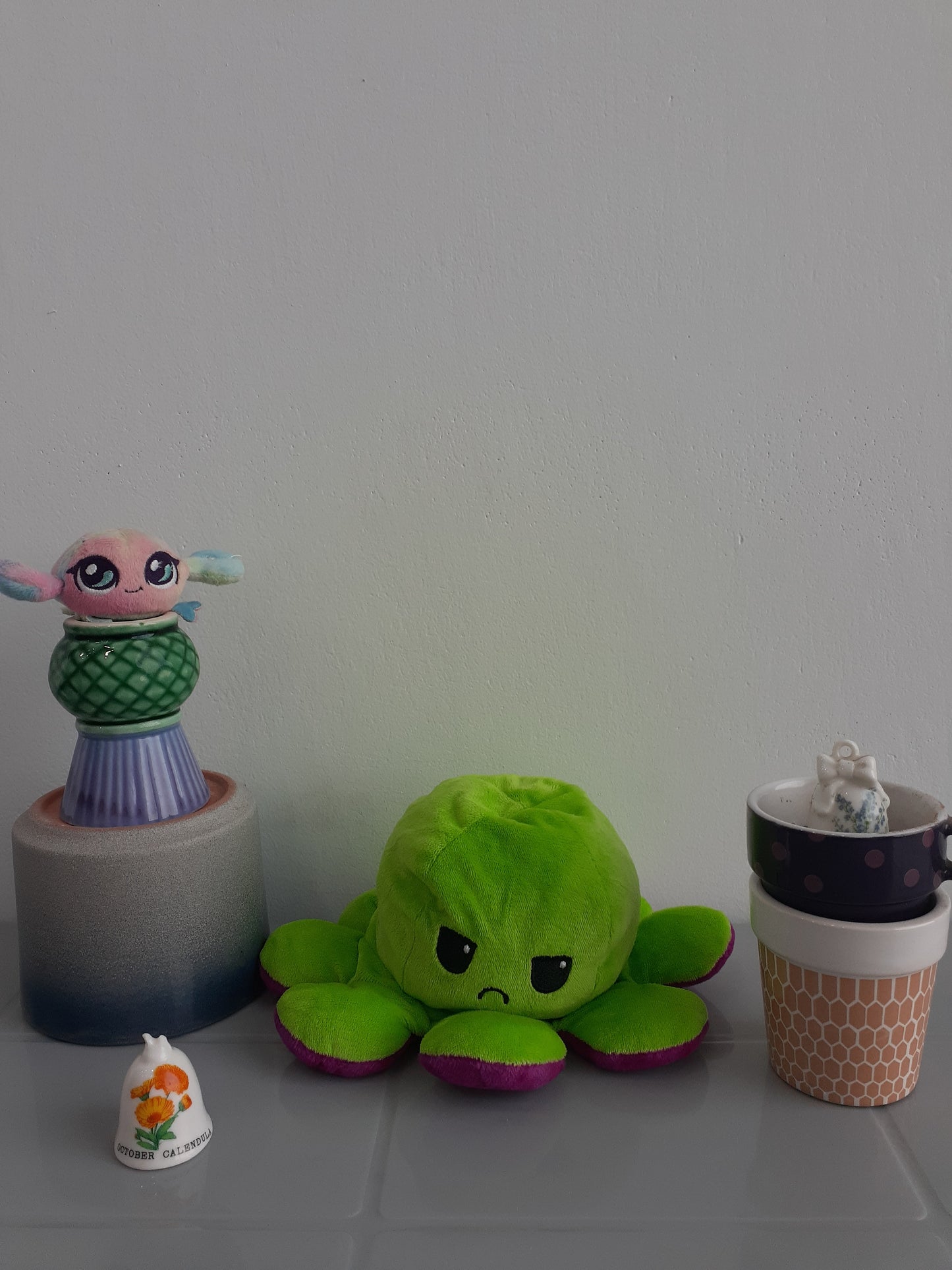 Reversible Octopus Stuffed Creative Mood Change Double-Sided Flip