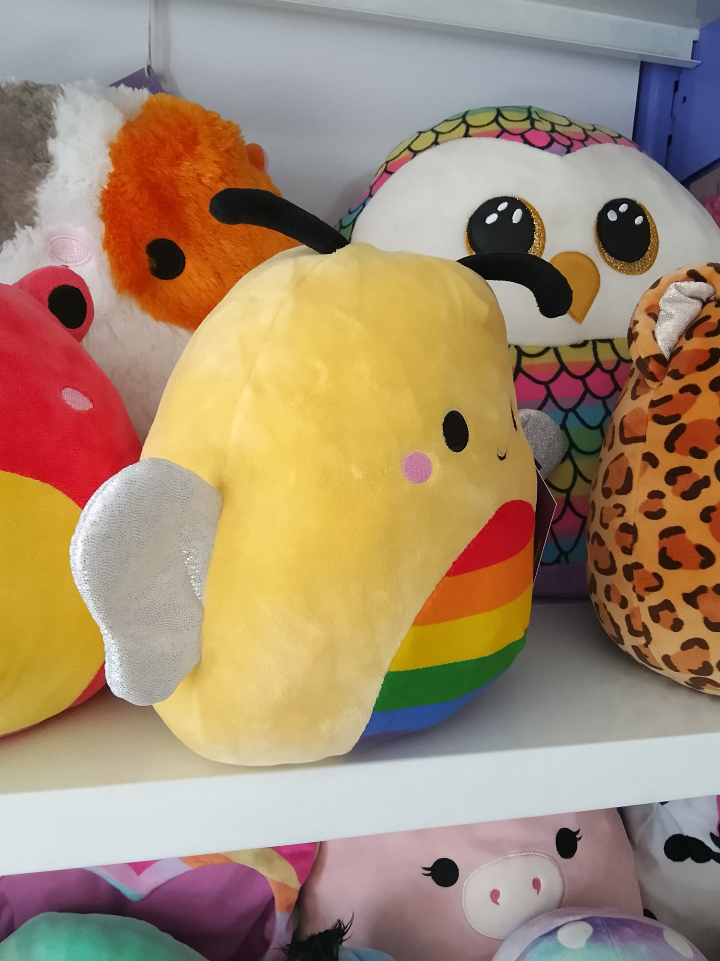 Squishmallow Sunny the Bee Rainbow Pride Edition plush toy