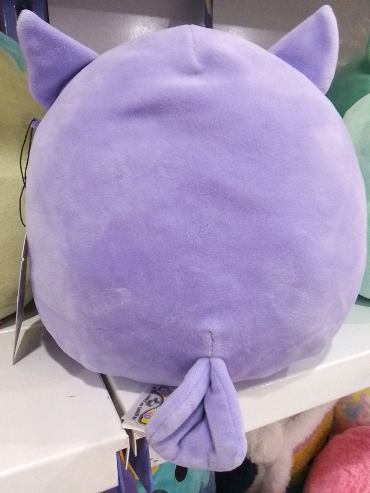 Kellytoy Squishmallows plush toy of the character Holly the Purple Owl.