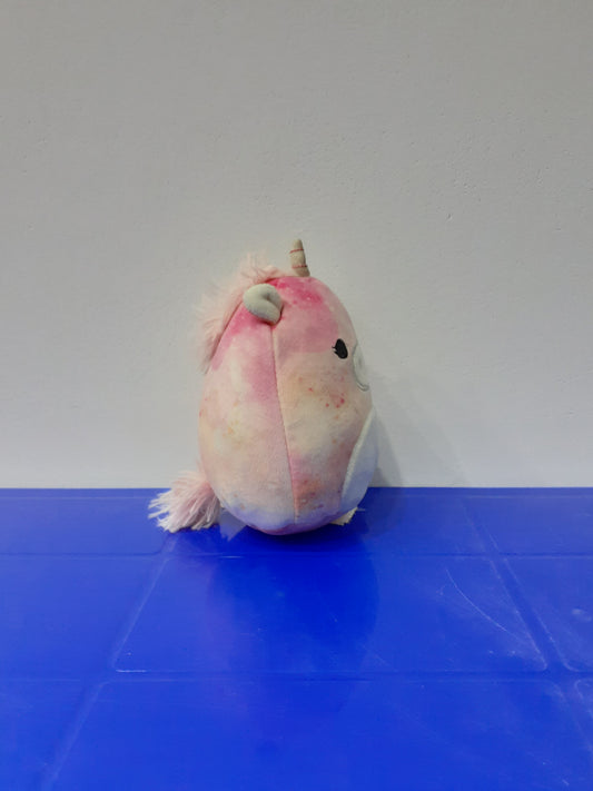Squishmallows Plushie Fenella the Pink Tie-Dye Unicorn.