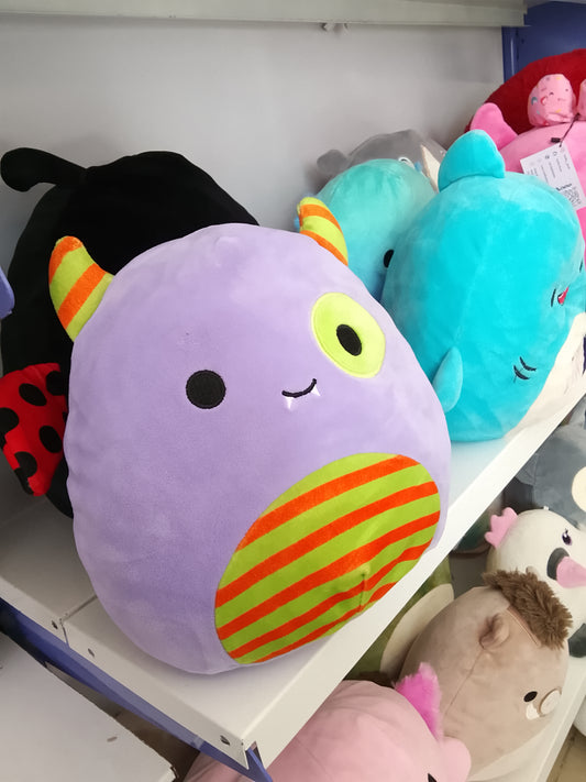 Squishmallows Marvin the Monster Halloween Treat Pail plush toy.