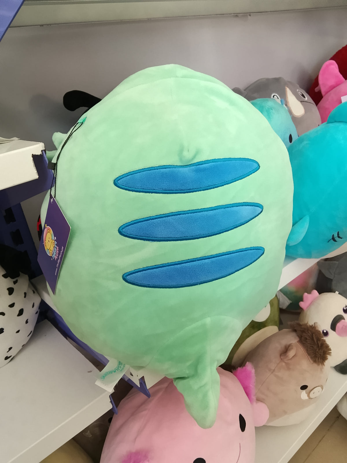 Squishmallows Abe the Bearded Dragon plush toy.