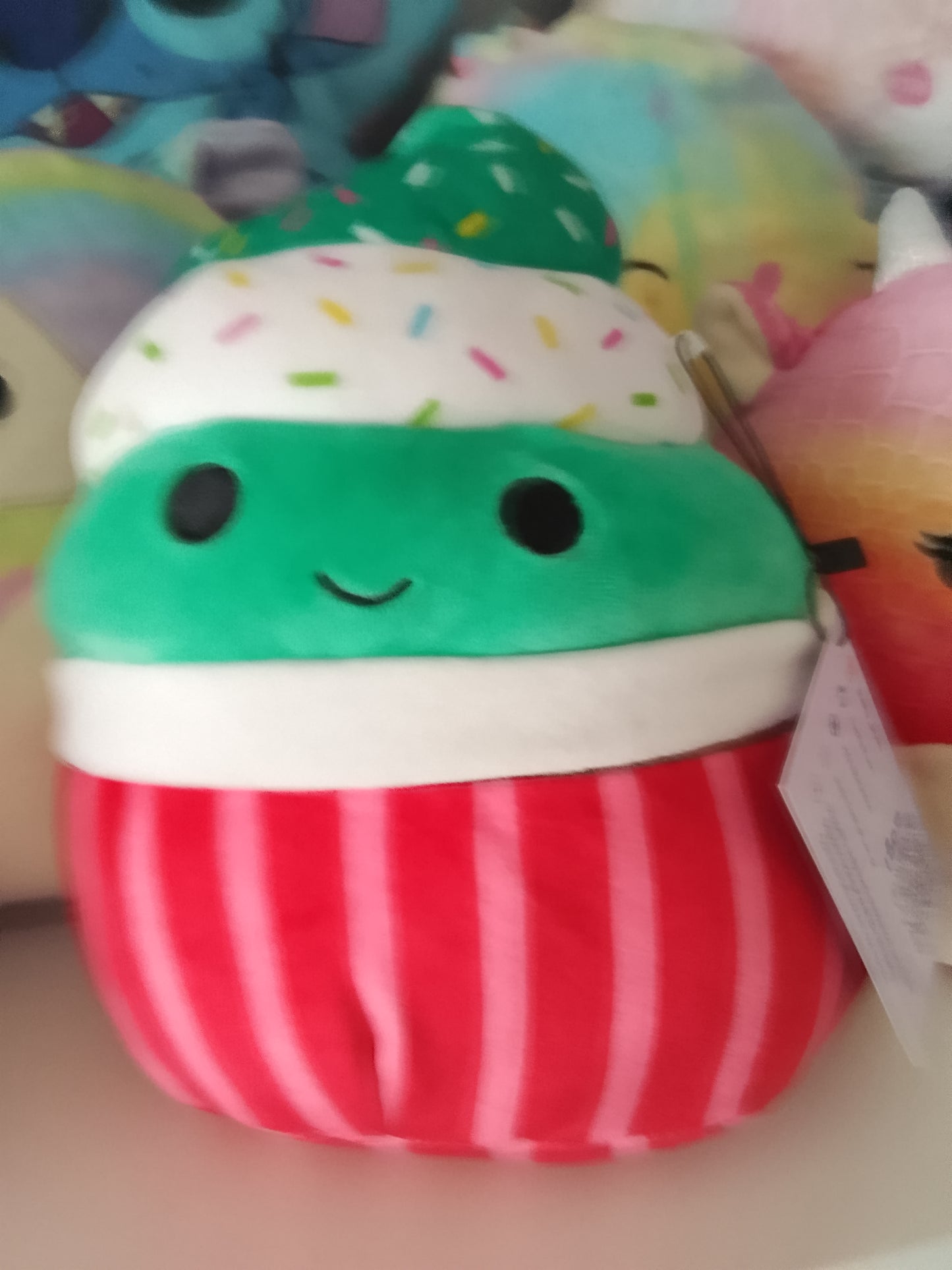Squishmallow Chantal the Christmas Cupcake Plush Toy.