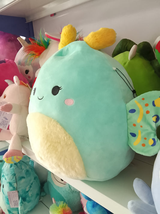 Squishmallows Connie the Emerald Moth plush toy.