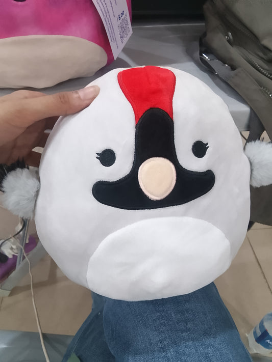 Squishmallow Basma the Whooping Crane plush toy.