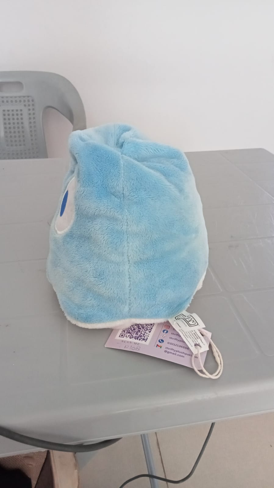 Pac-Man Inky Blue Ghost Plush Toy,