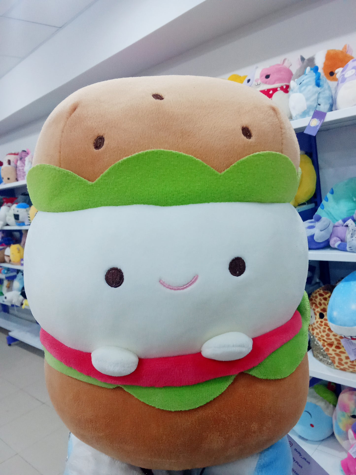 Hamburger Plush Toy.
