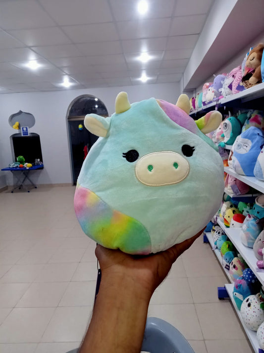 Reversible Caedia the Cow from the Squishmallows brand.