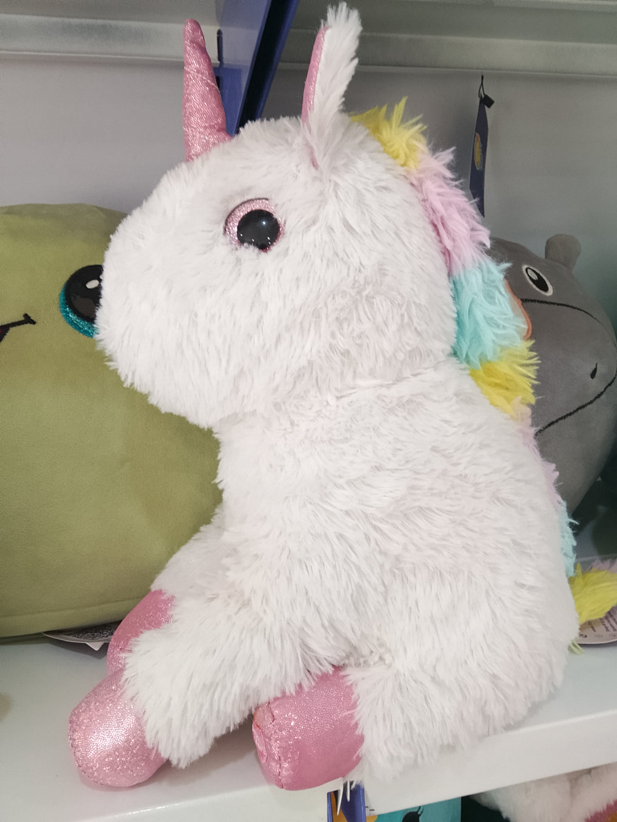 Dan Dee Large Sparkly Plush Unicorn Toy