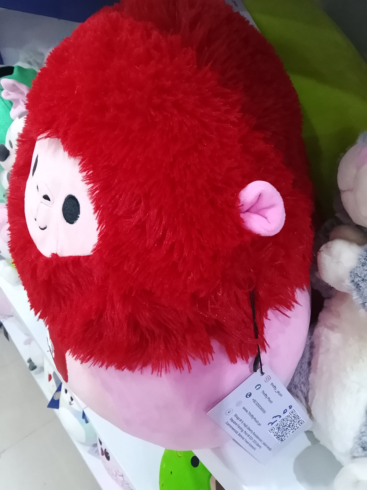 Squishmallows Maruta Pink Gorilla plush toy.