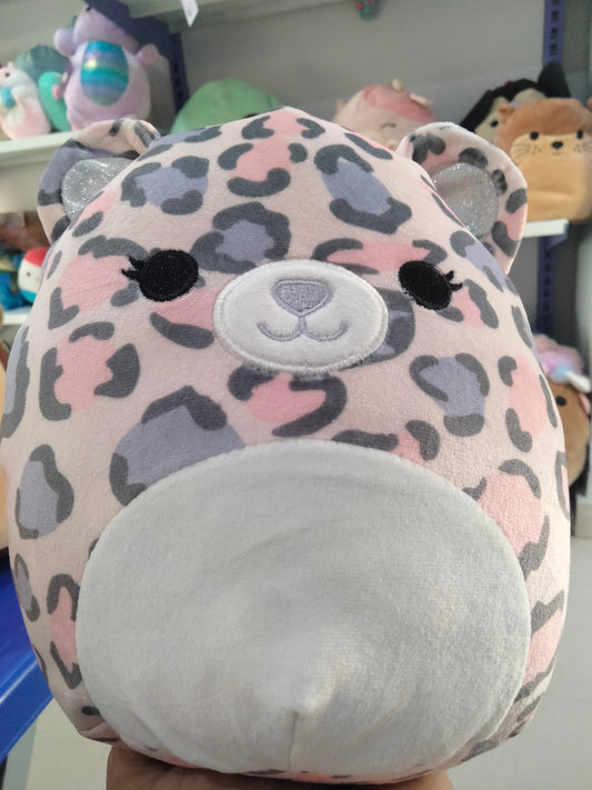 Squishmallows Dallas the Leopard plush toy.